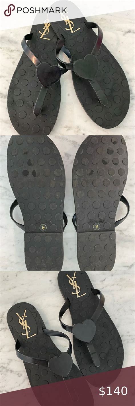 ysl rubber flip flops|YSL sandals nordstrom.